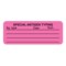 Nevs Label, Special Antigen Typing 7/8" x 2-1/4" Flr Pink w/Black LBW-0007 - alternate 1